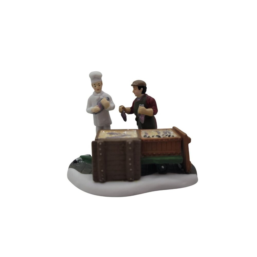 Department 56 Christmas In The City Choosing The Day's Catch Village, In Box